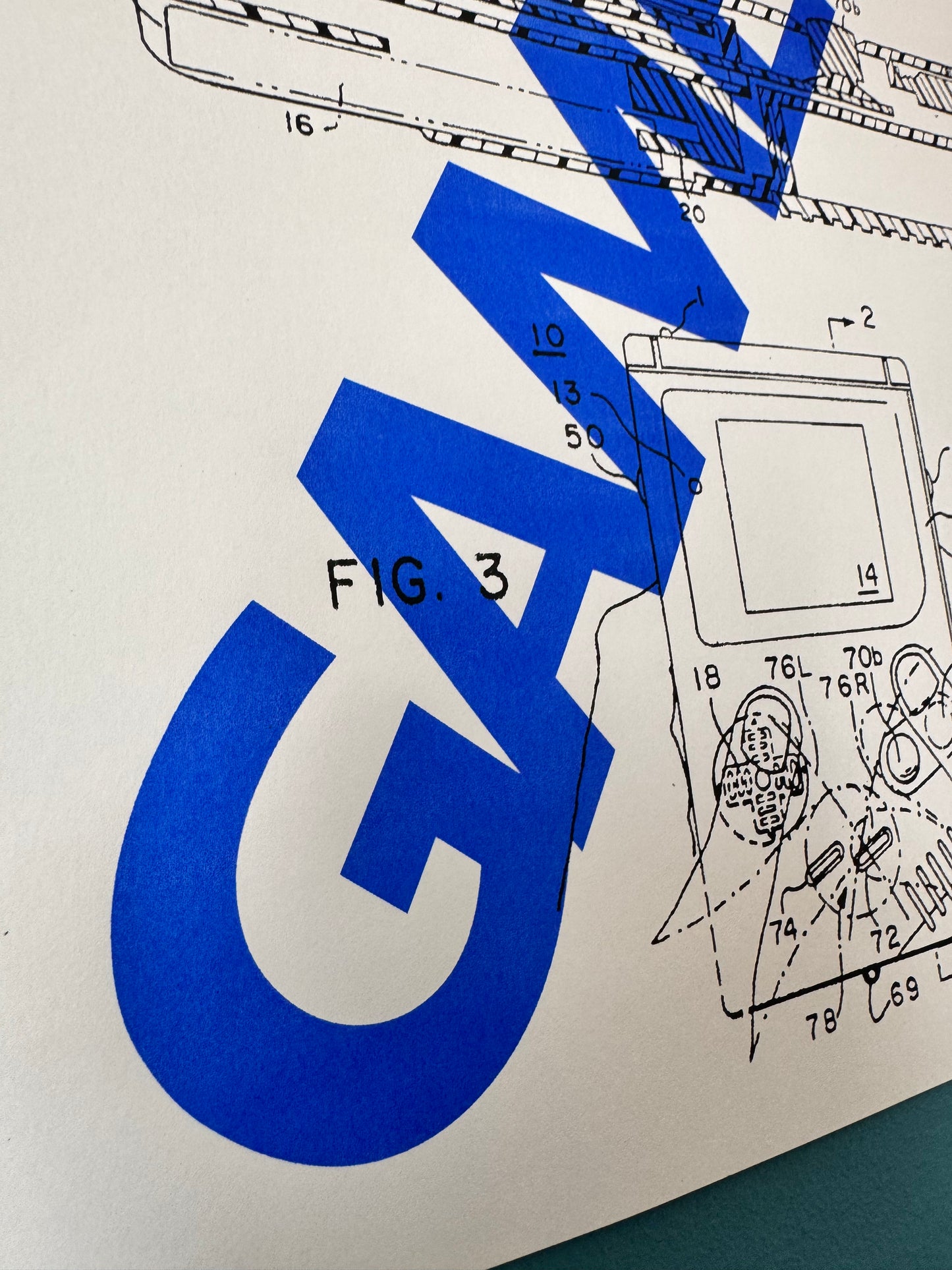 Patentzeichnung – Game Boy "GAME ON"