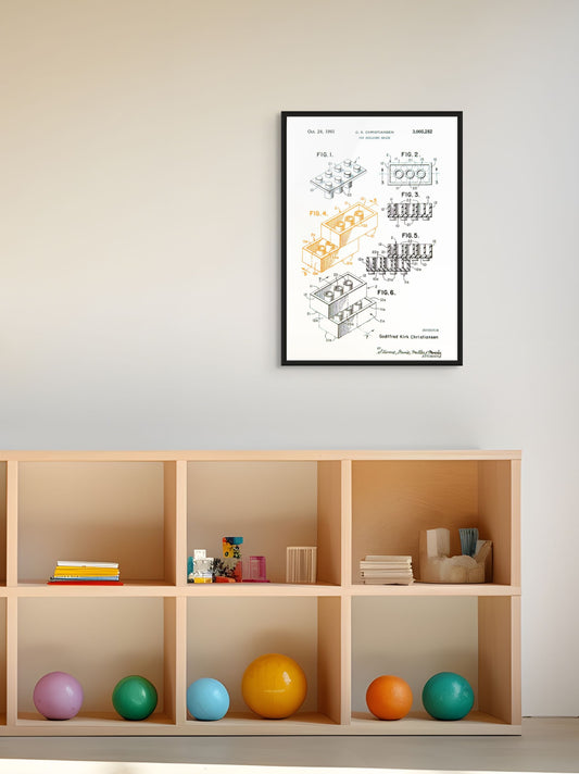 Patentzeichnung Lego Neon Orange